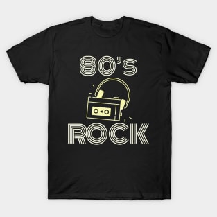 Eighties Vintage Rock With Walkman T-Shirt